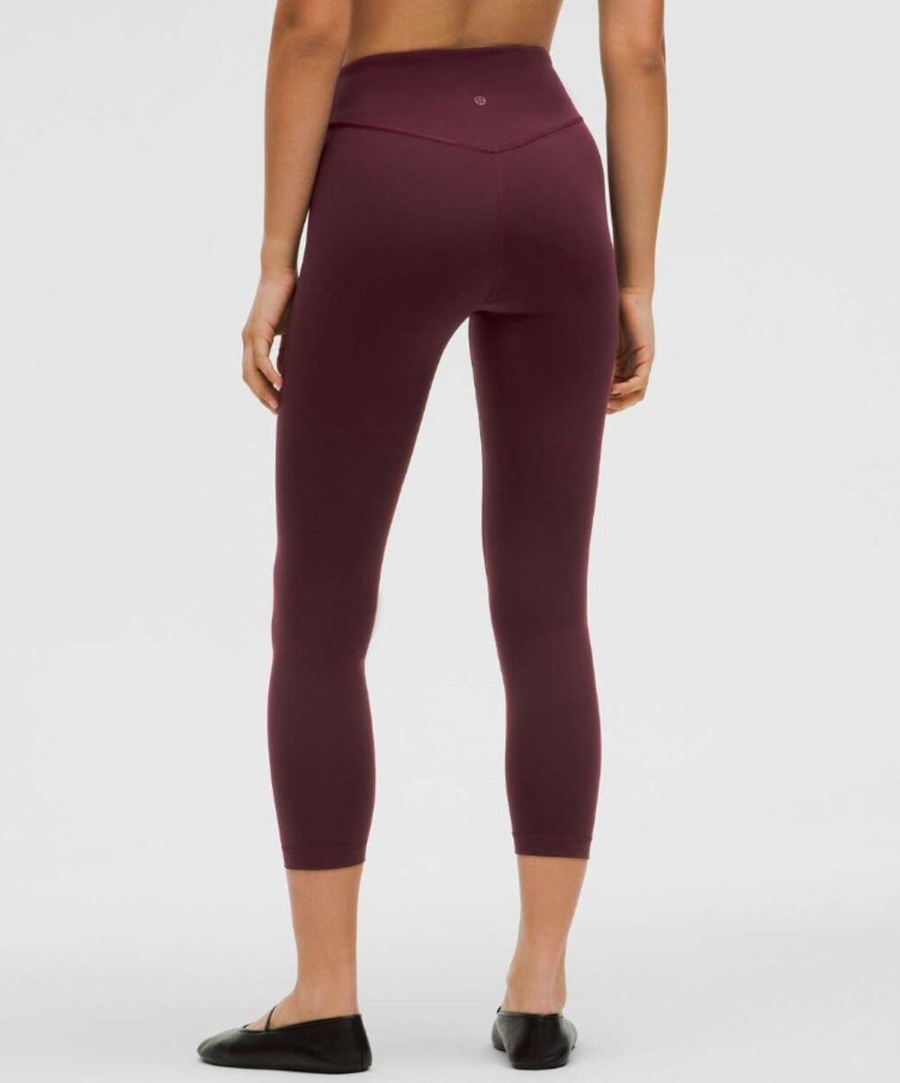 Lululemon Plum Purple Wunder Under High Rise Tights Cropped Ankle Women's size 4